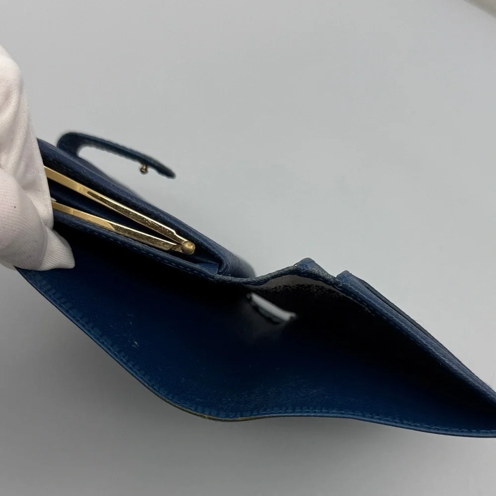 Louis Vuitton 100% Authentic Royal Blue Wallet With Gold Hardware​ - Picture 11 of 16